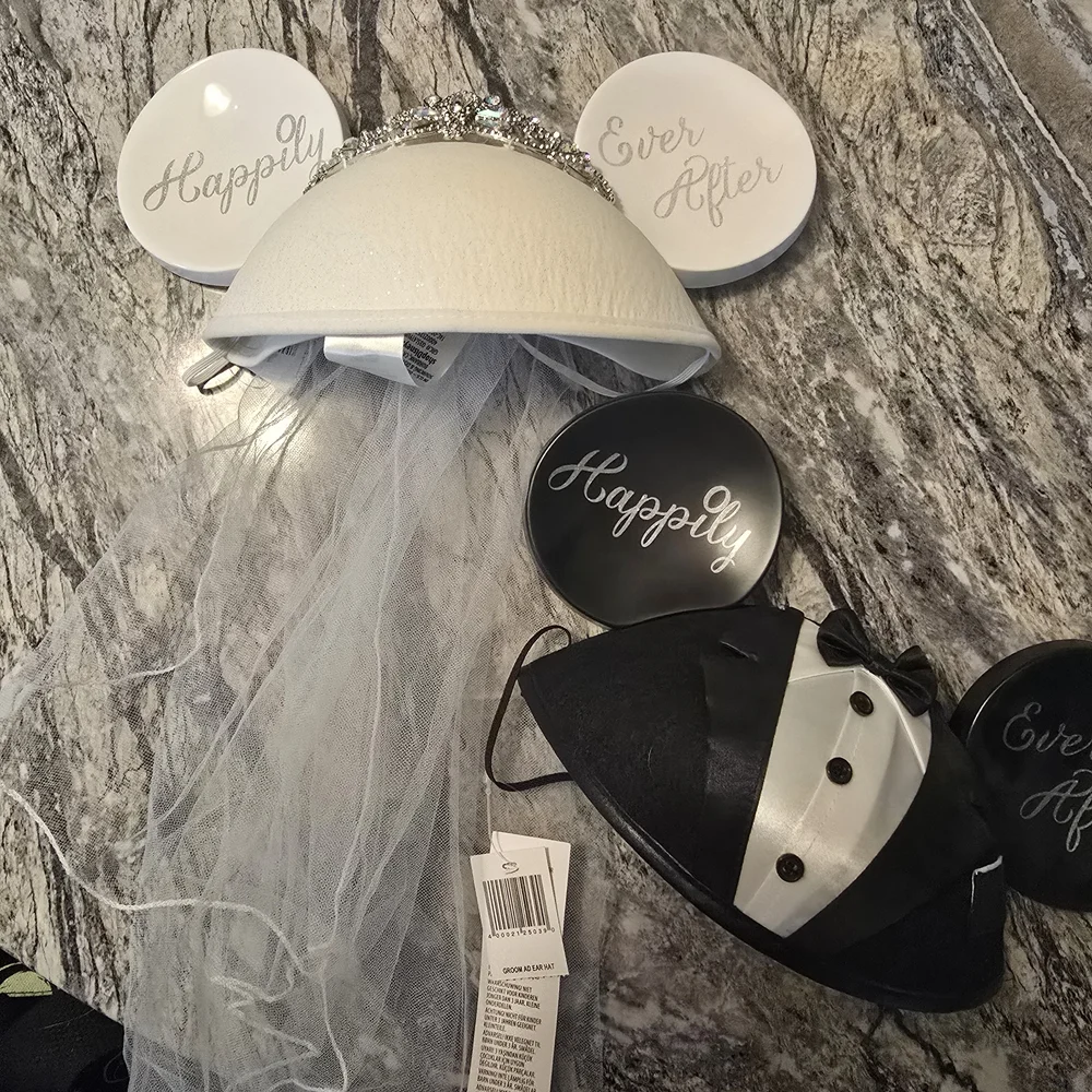Happily Ever After Wedding Party Hat Set